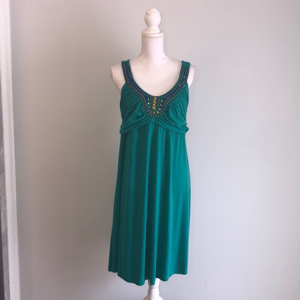 Torrid Plus green beaded dress size 1X
